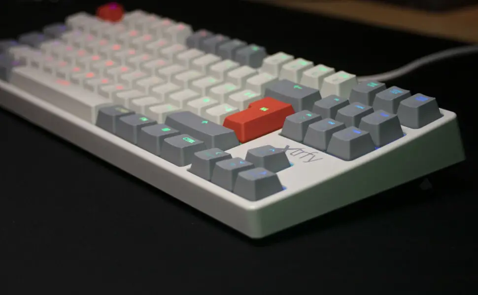 Side view of the K4 Keyboard
