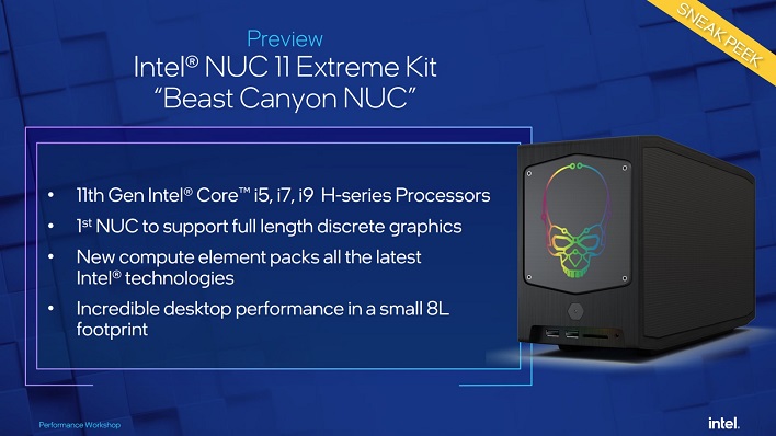 intel beast canyon nuc 11 extreme